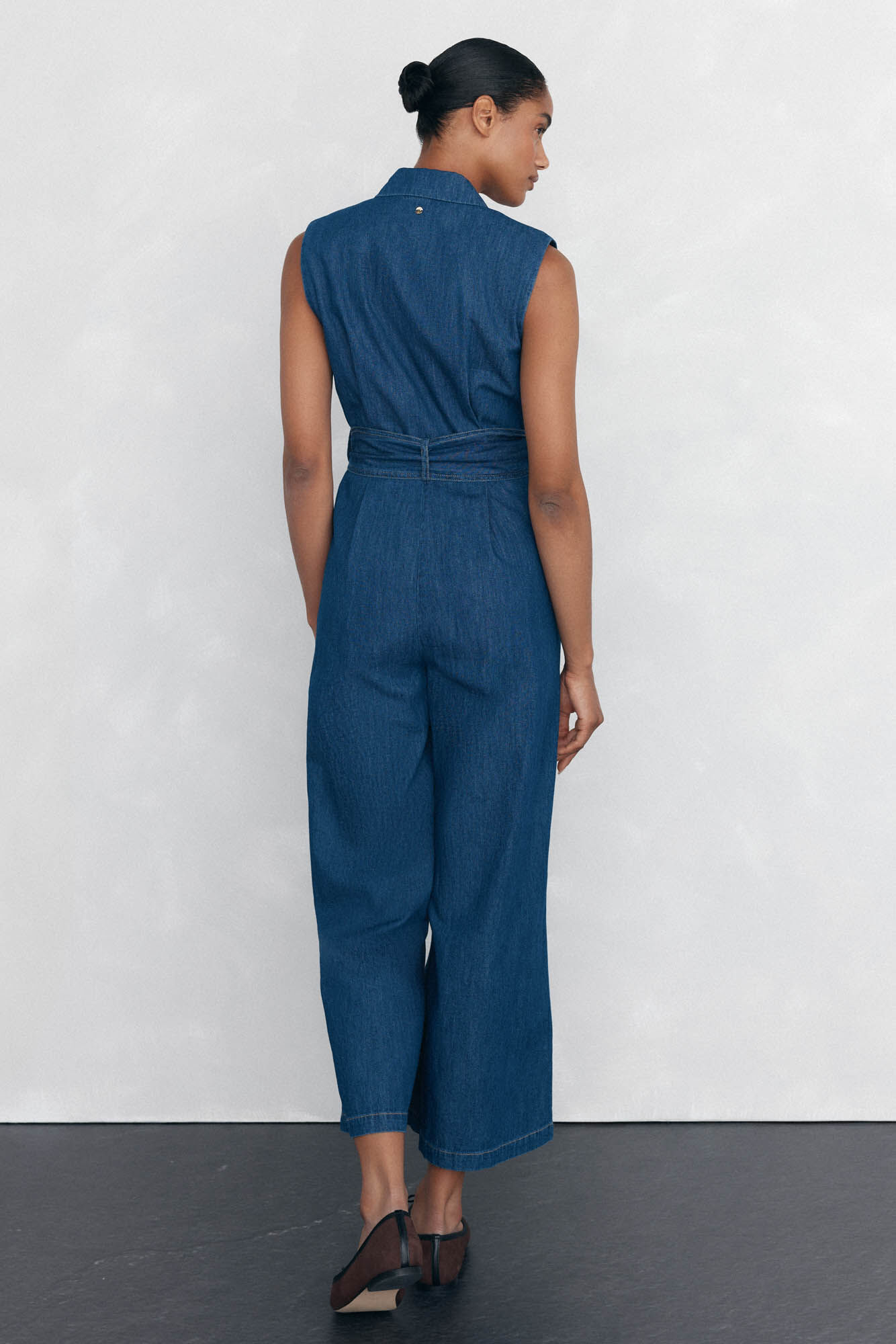 Pedro del Hierro Macac&atilde;o reto com detalhe de bolso Azul