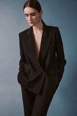 Pedro del Hierro Structured tailored blazer Black