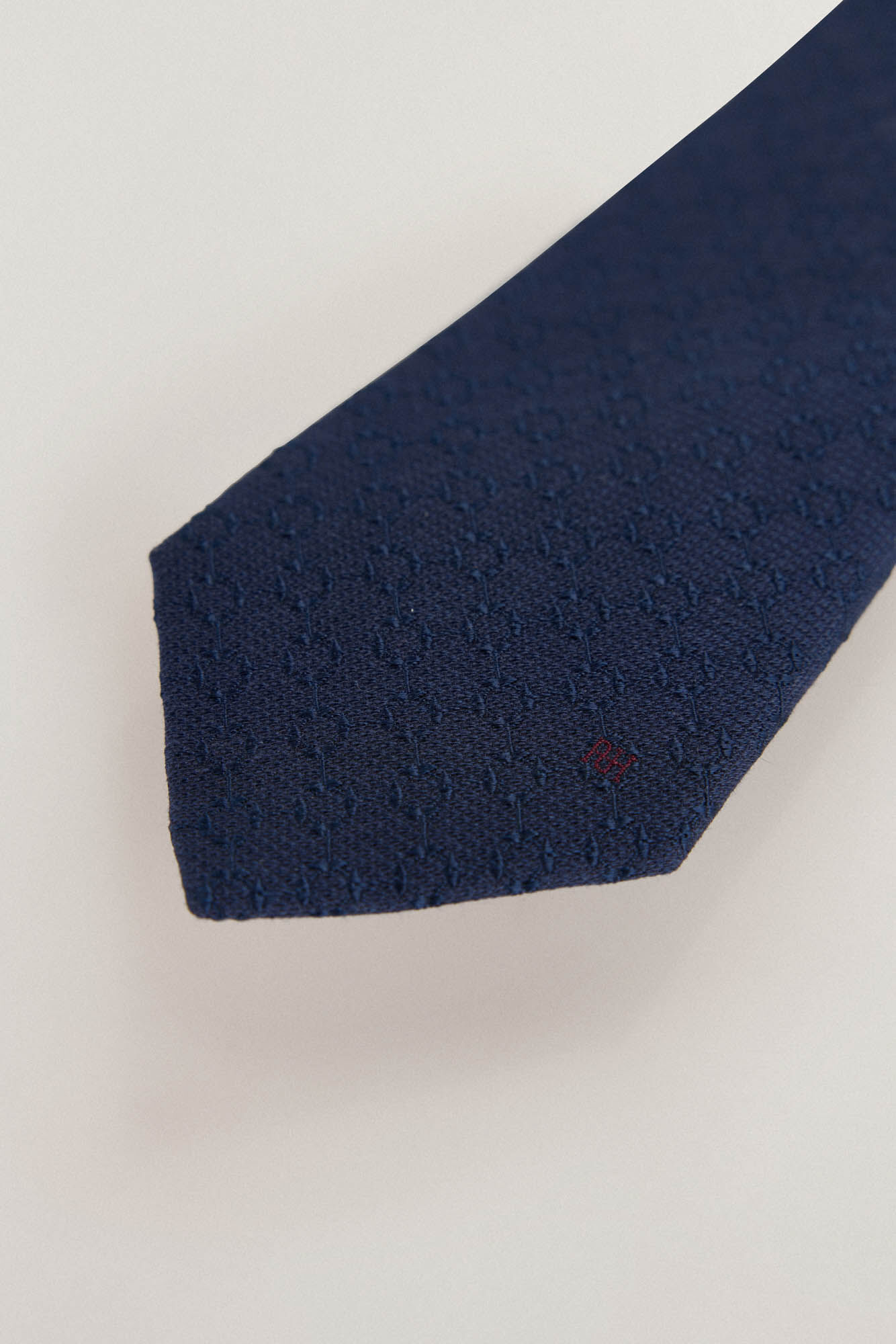 Pedro del Hierro Gravata seda natural Azul