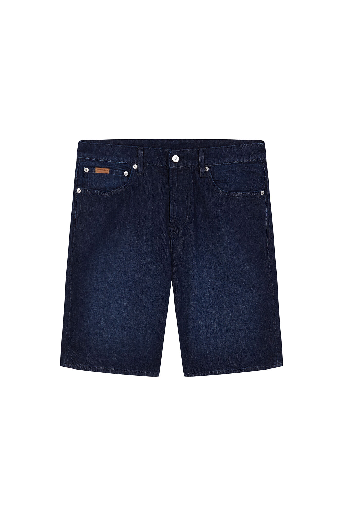 Pedro del Hierro Denim regular Bermuda shorts Blue