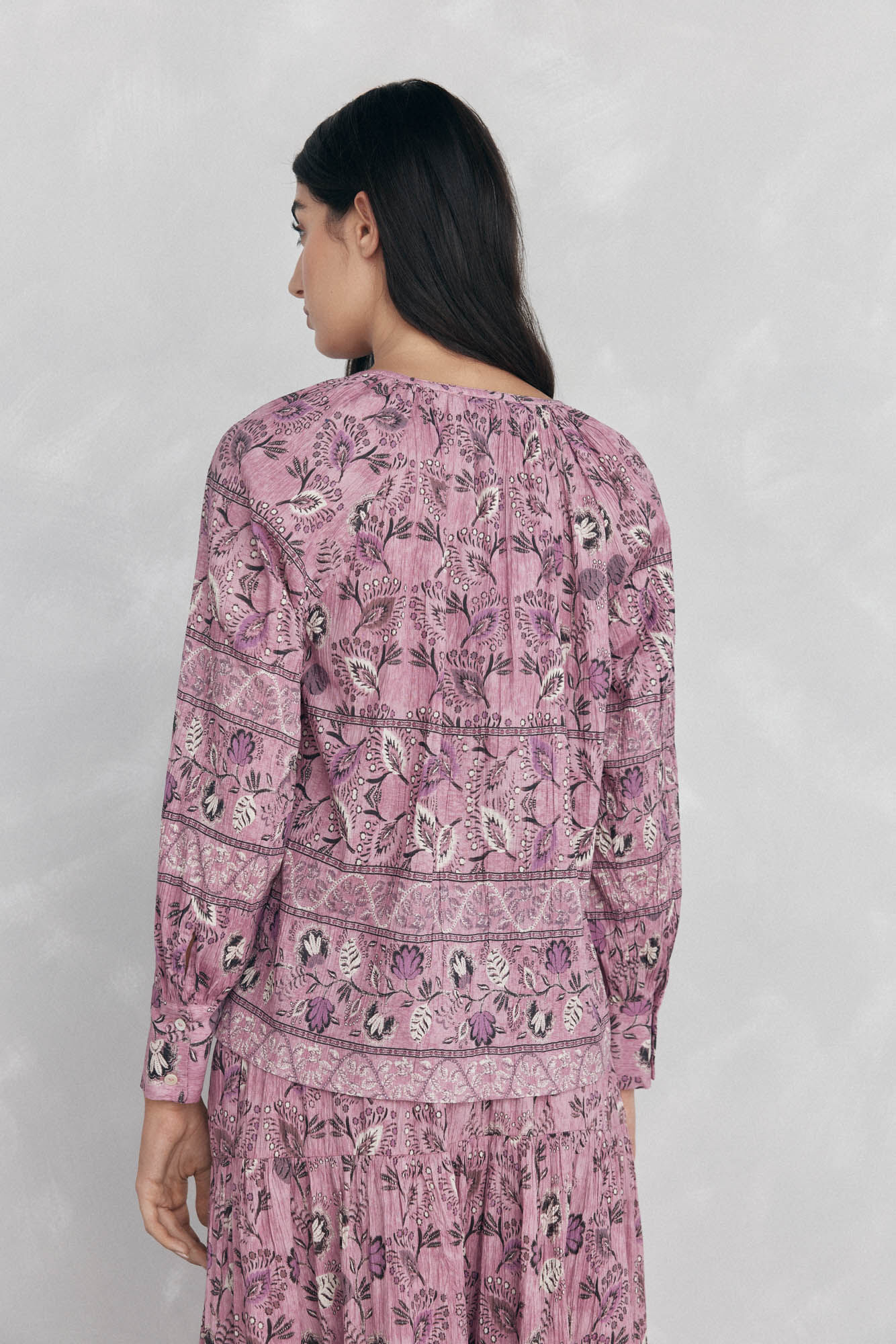 Pedro del Hierro Printed blouse Purple