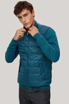 Pedro del Hierro Ultralight quilted gilet Blue
