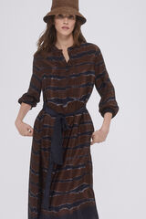 Pedro del Hierro Printed tunic dress Brown