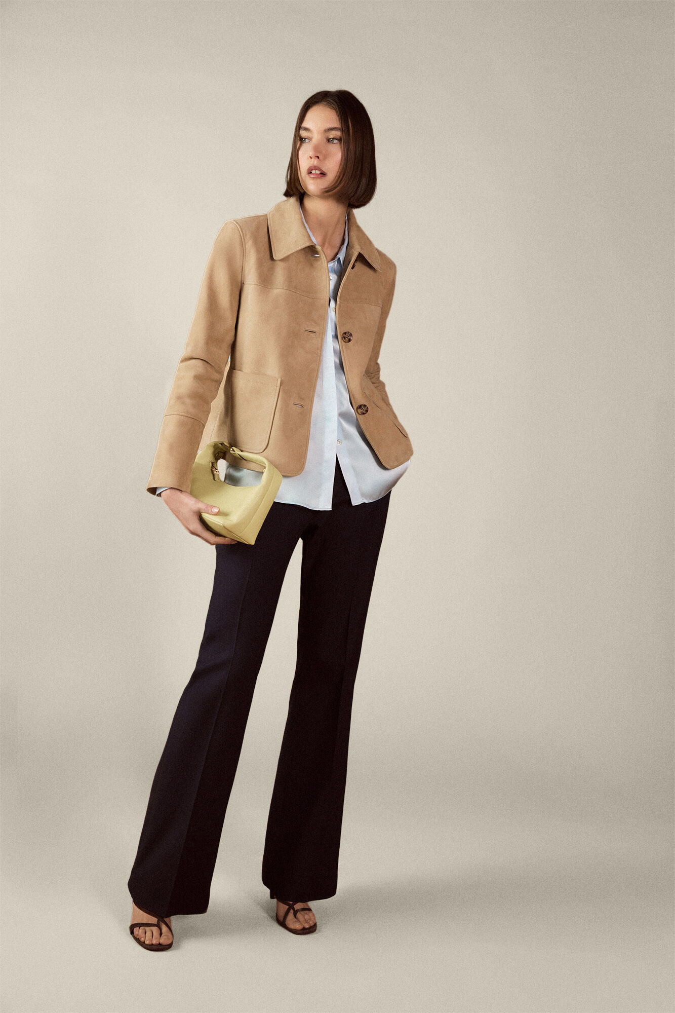 Pedro del Hierro Leather half-moon handbag