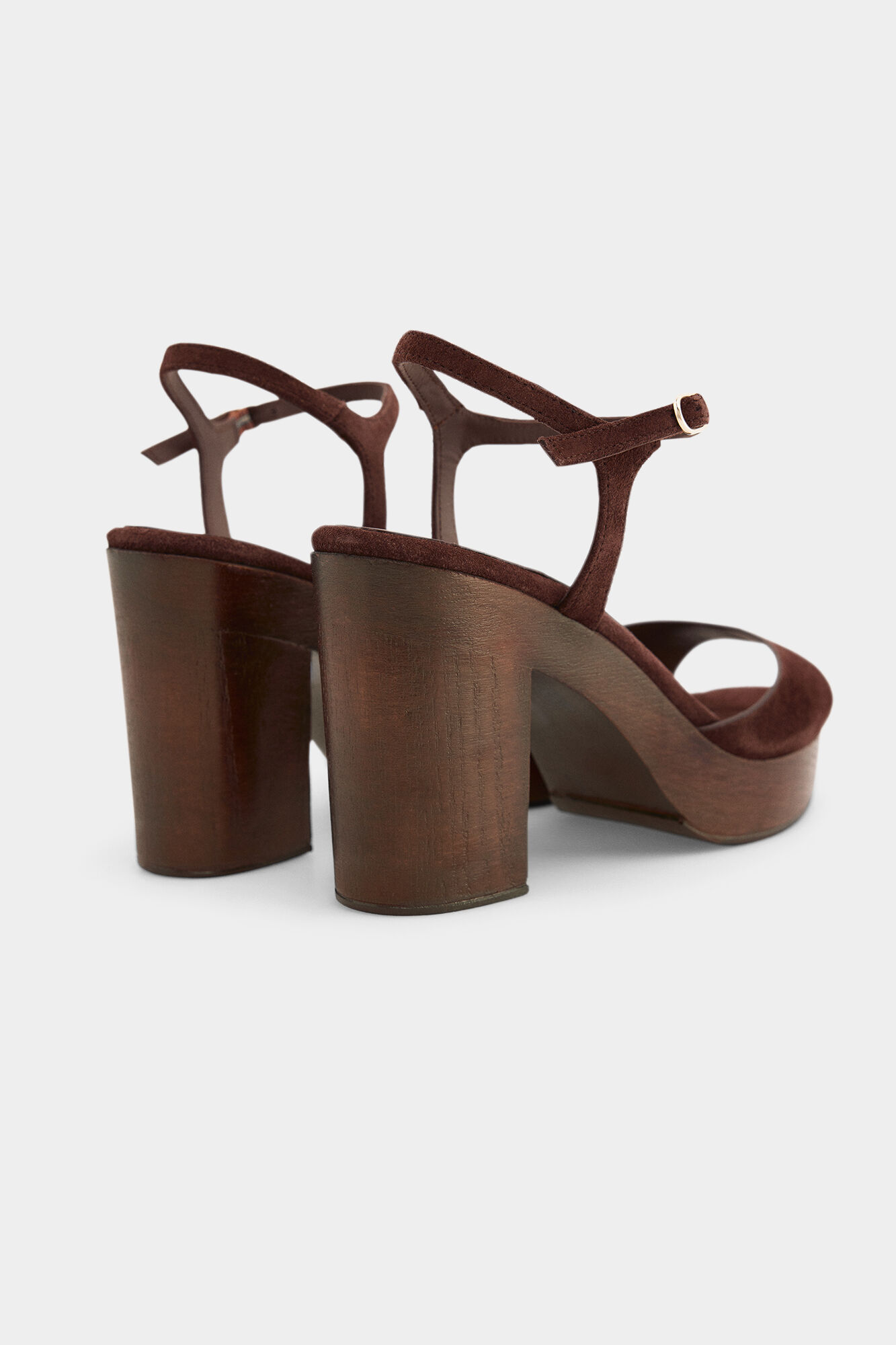 Pedro del Hierro Suede platform sandal Brown