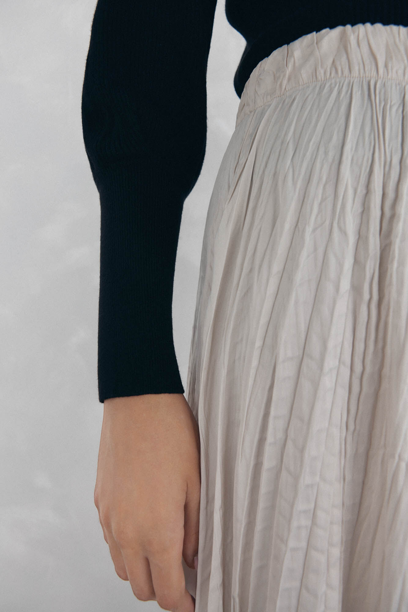 Pedro del Hierro Jersey canal&eacute; manga abullonada Negro