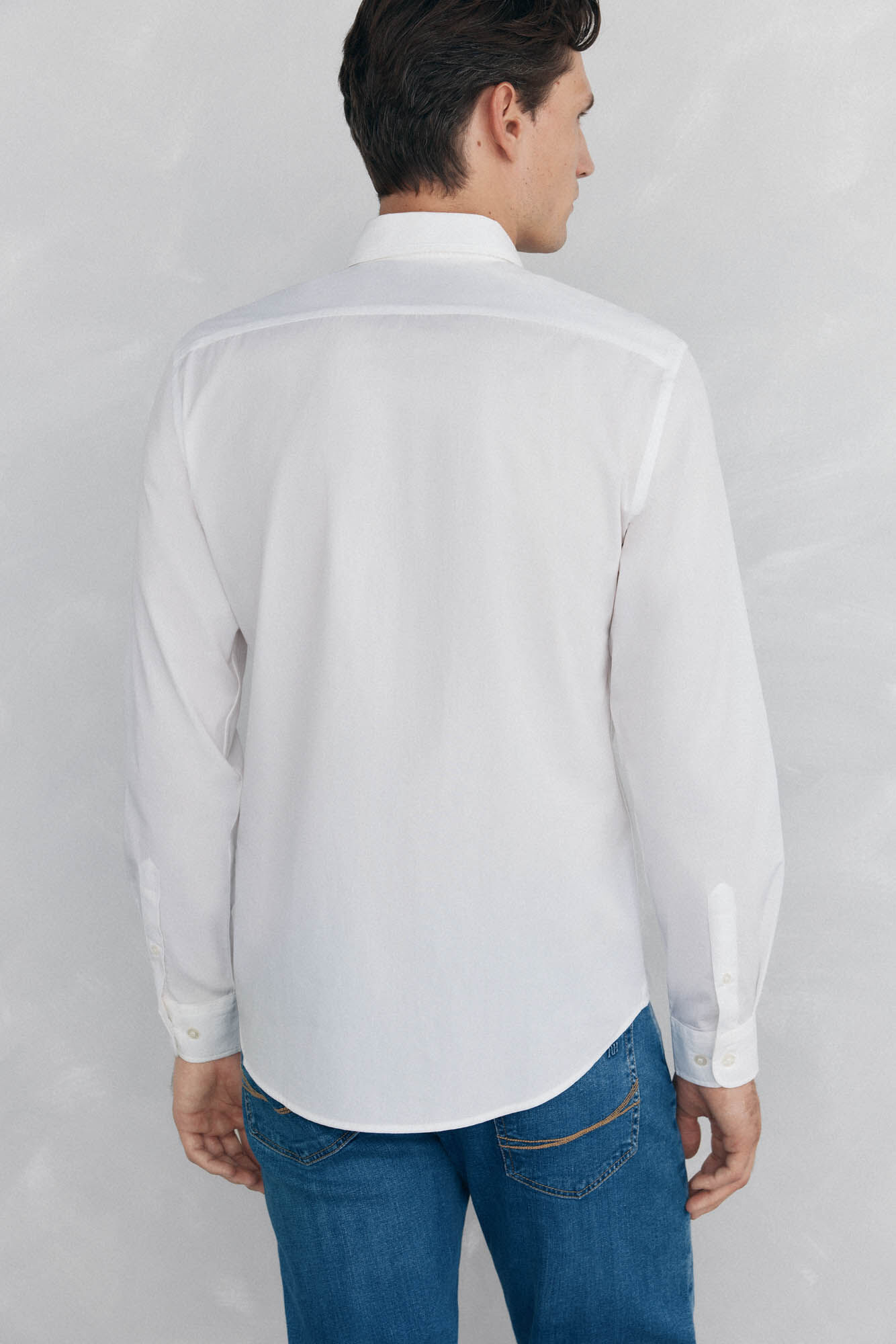 Pedro del Hierro Plain poplin shirt White