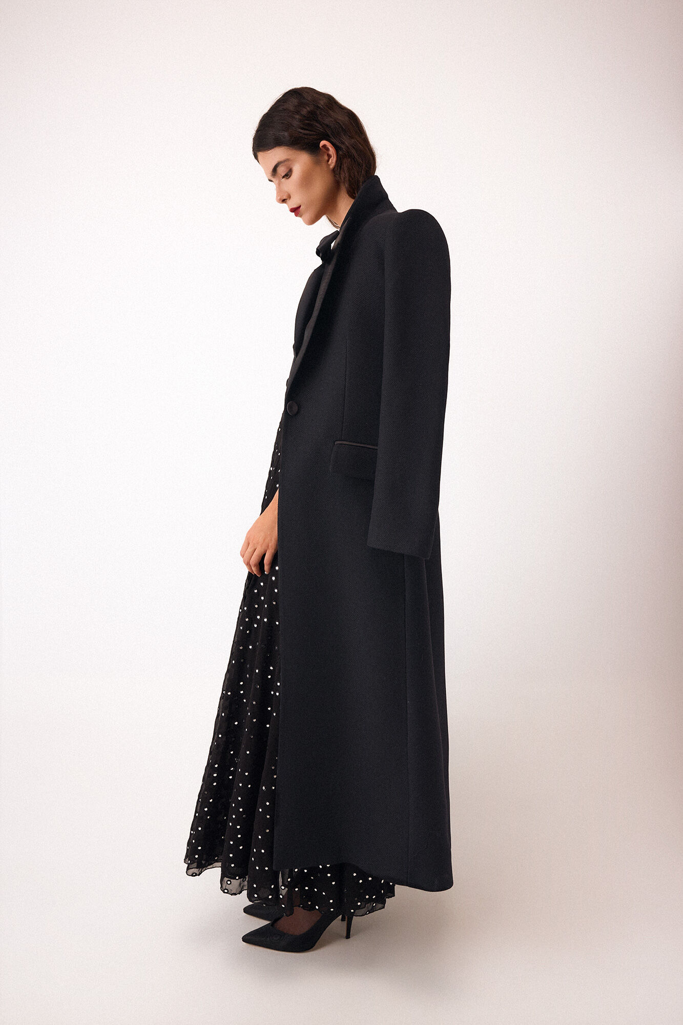 Pedro del Hierro Black contrast coat Black