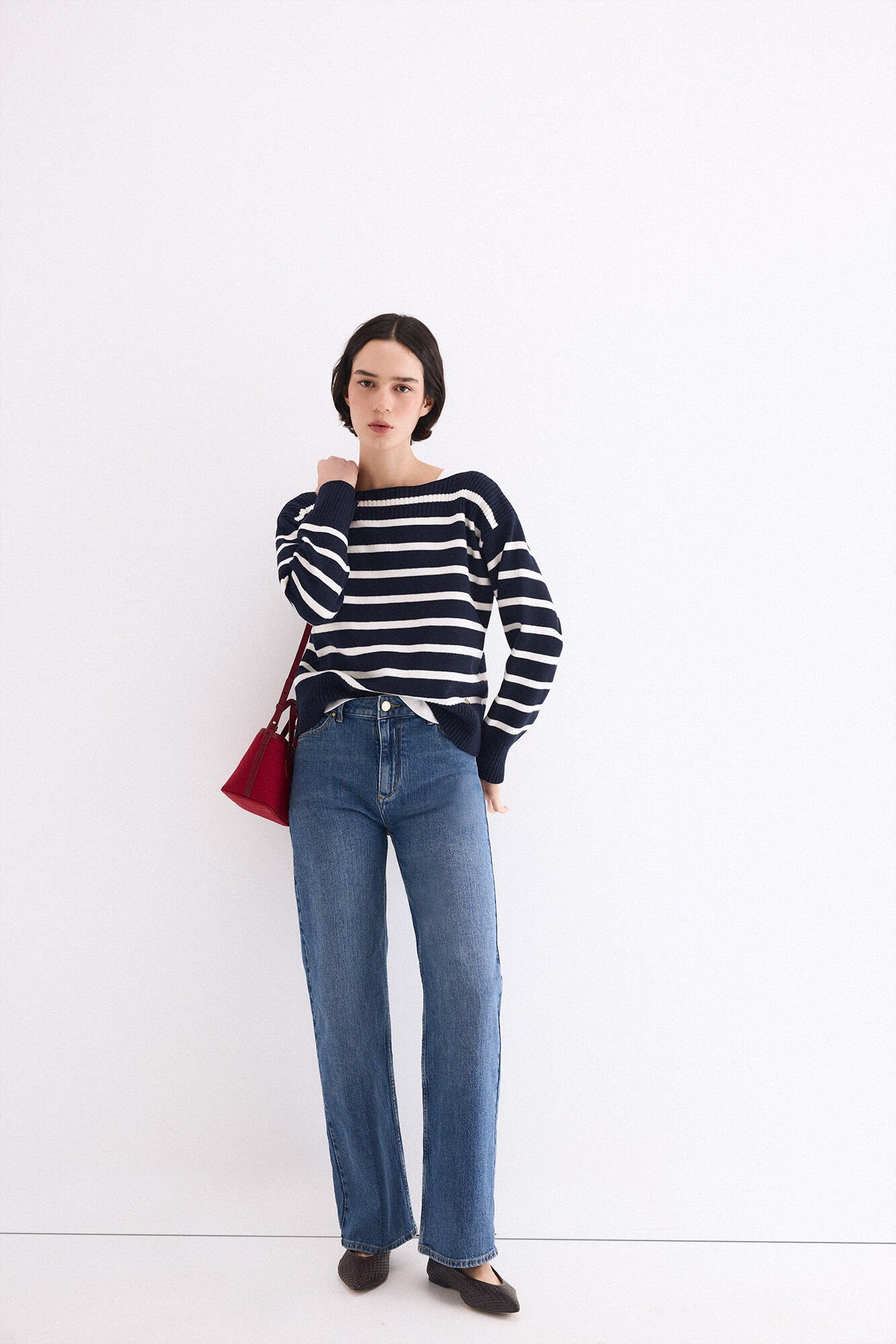 Pedro del Hierro Jersey rayas bicolor Azul