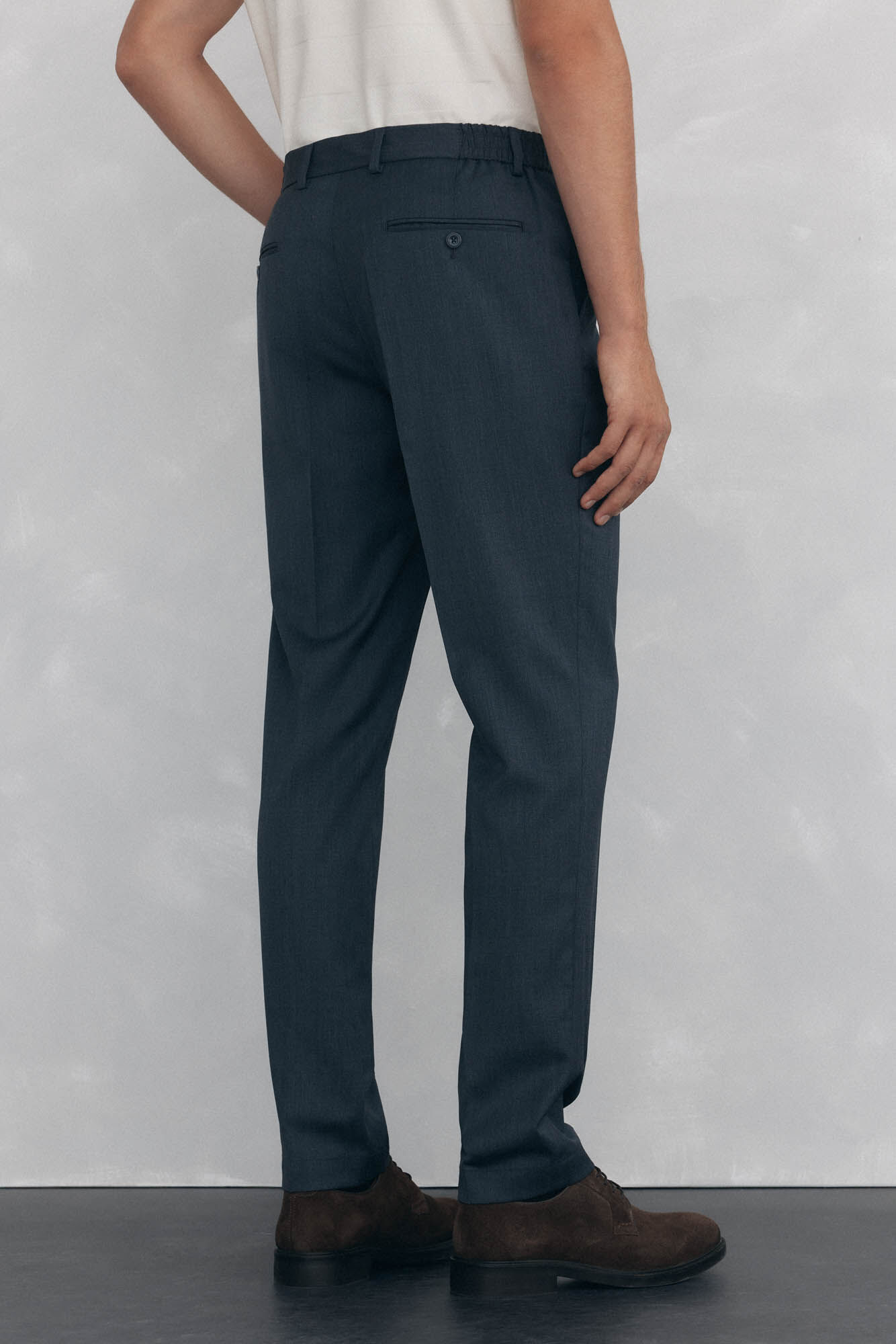 Pedro del Hierro Tapered fit chinos trousers Grey