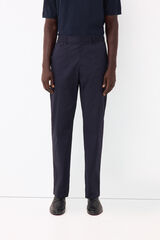 Pedro del Hierro Technical poplin regular chinos Blue