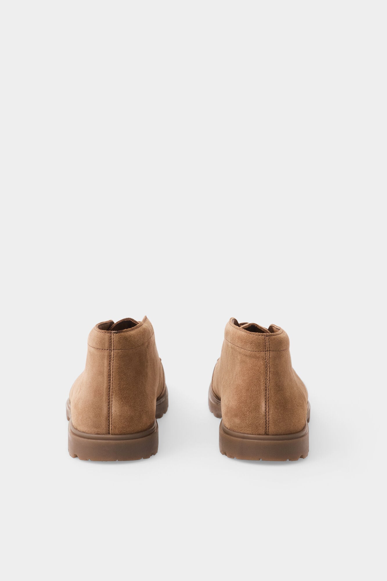 Pedro del Hierro Botim de pele com atacadores Beige
