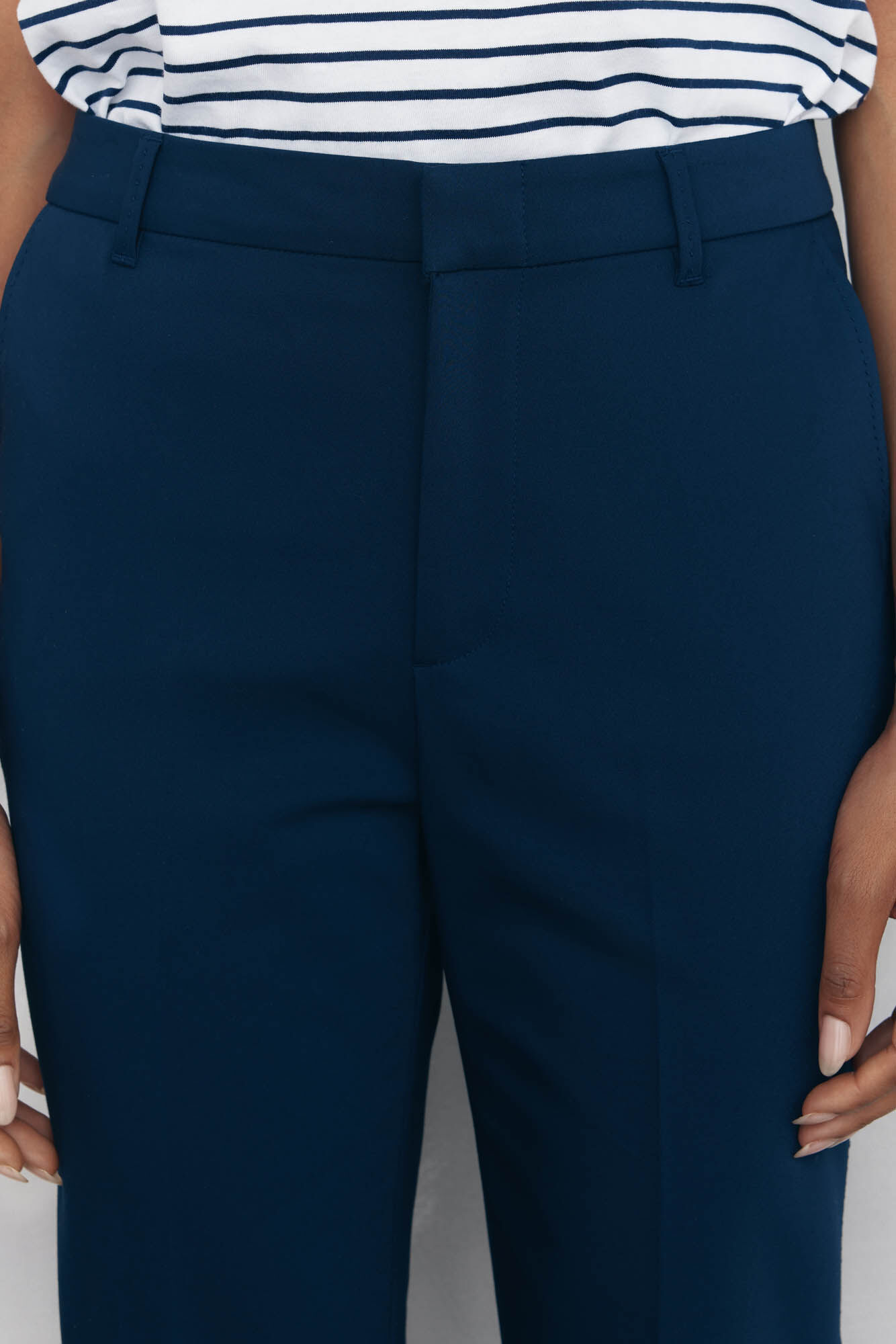 Pedro del Hierro Classic straight pants Blue