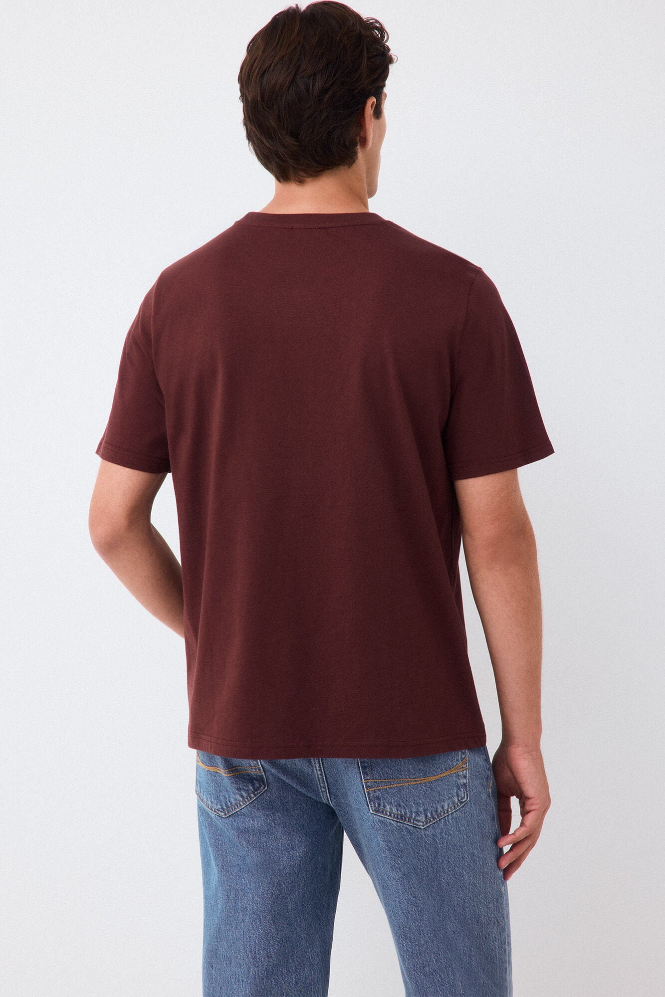 Pedro del Hierro Logo T-shirt Burgundy
