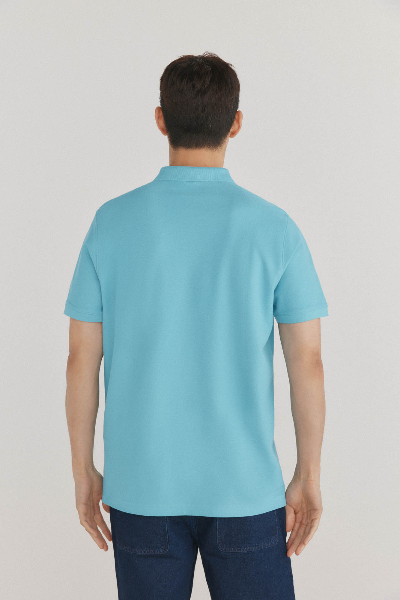 Pedro del Hierro Basic piqu&eacute; polo shirt Turquoise