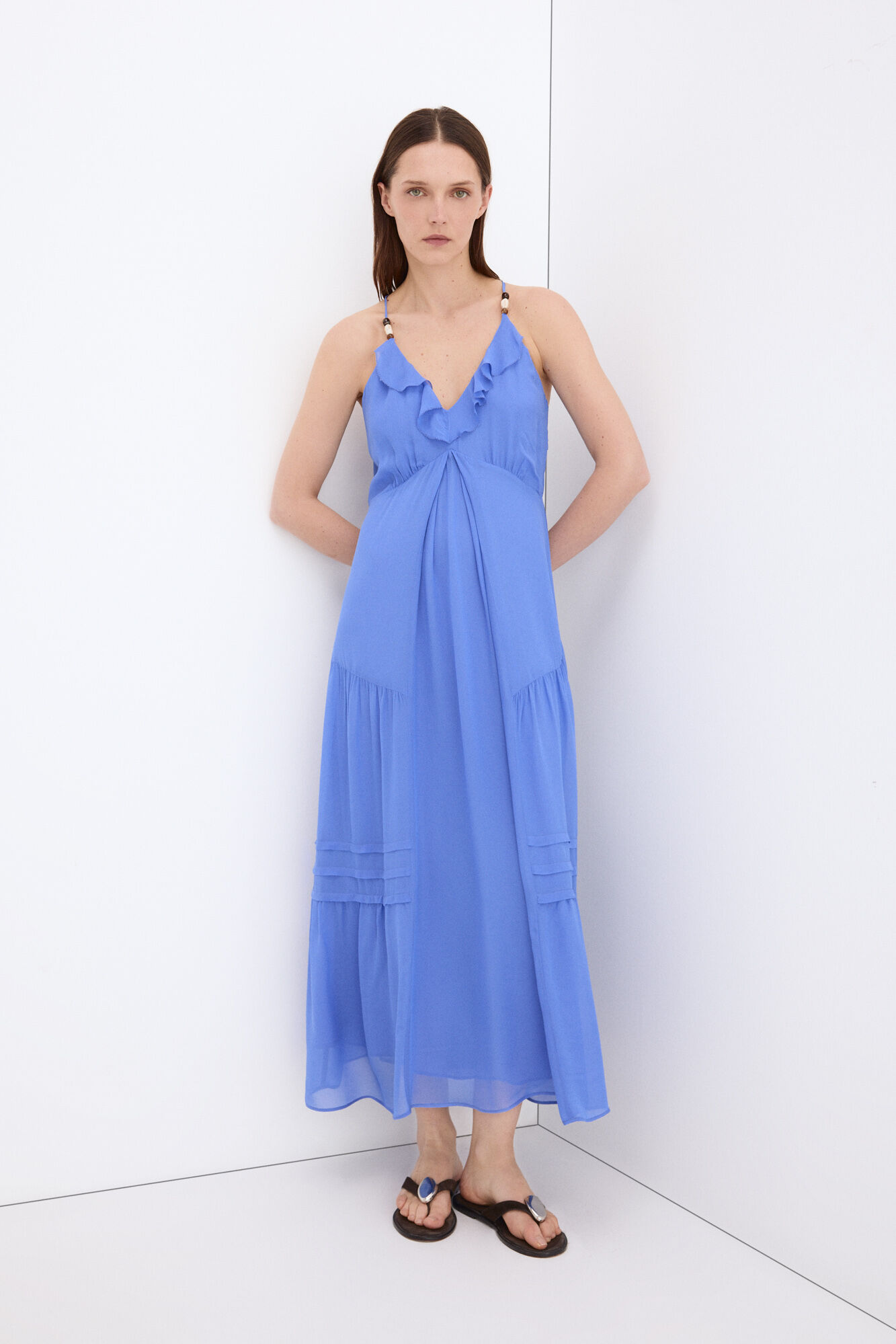 Pedro del Hierro Fluid strap dress Blue