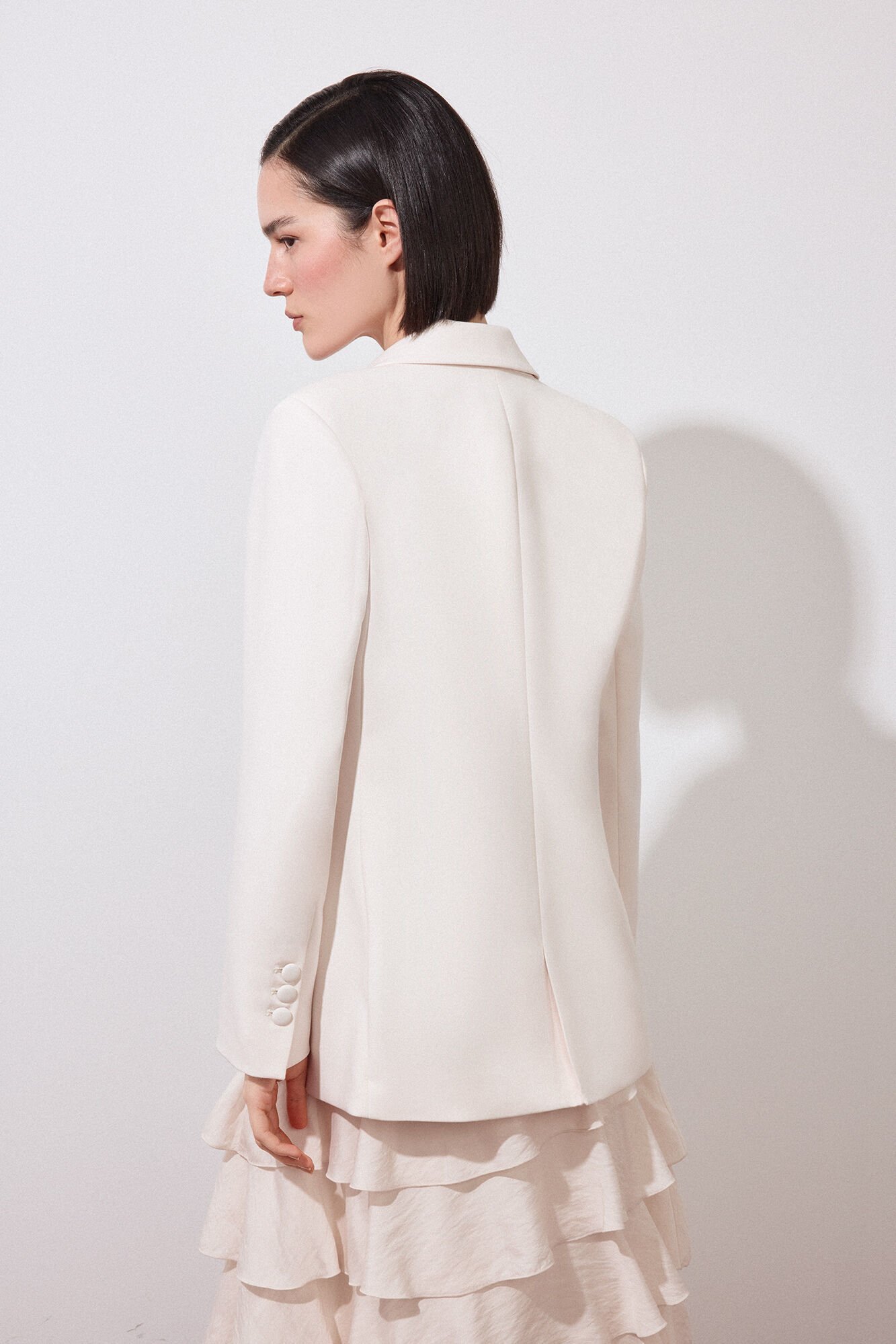 Pedro del Hierro Straight blazer Ecru