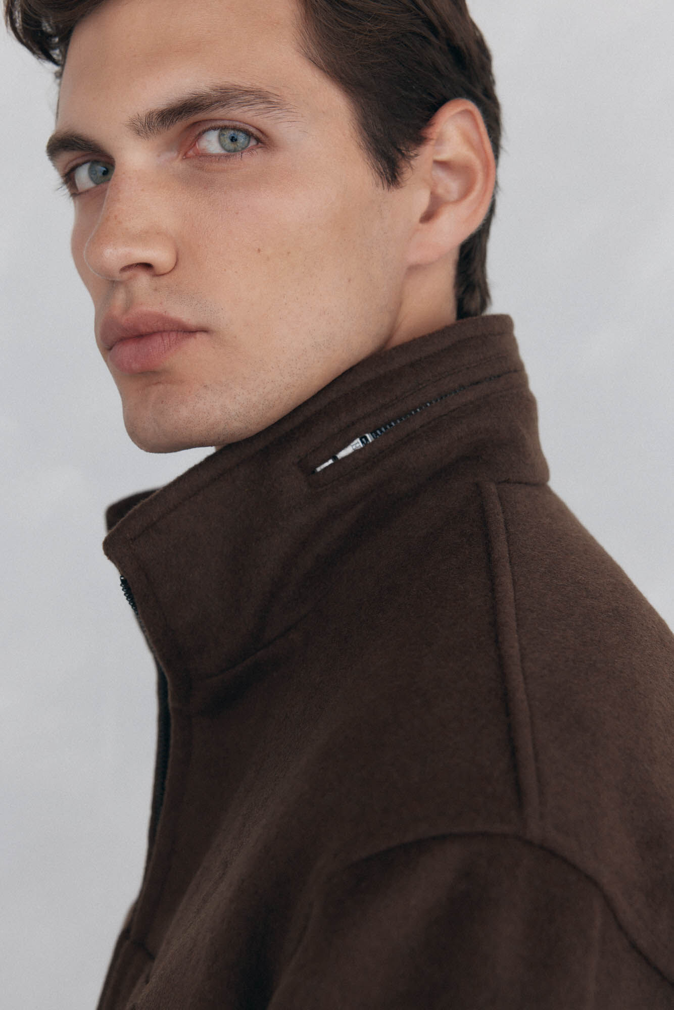 Pedro del Hierro Jaqueta de l&atilde; feita &agrave; m&atilde;o