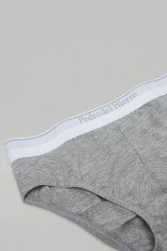 Pedro del Hierro Plain jersey-knit briefs Grey