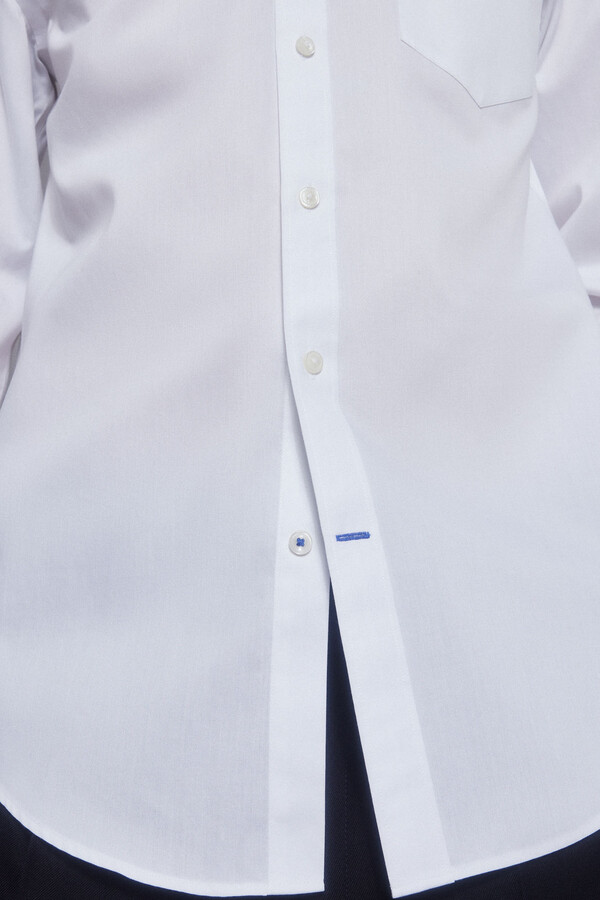 Pedro del Hierro Plain non-iron + stain-resistant shirt White