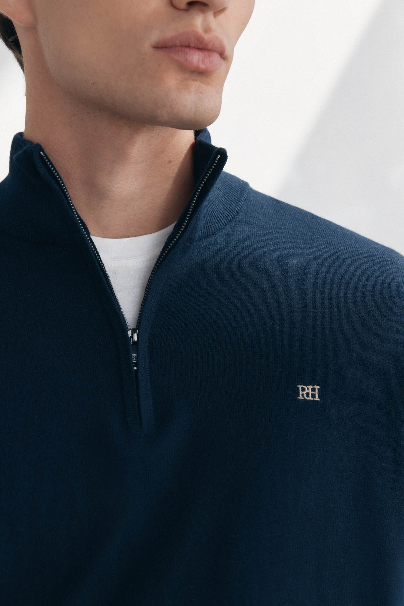 Pedro del Hierro Semi-swan sweater Blue