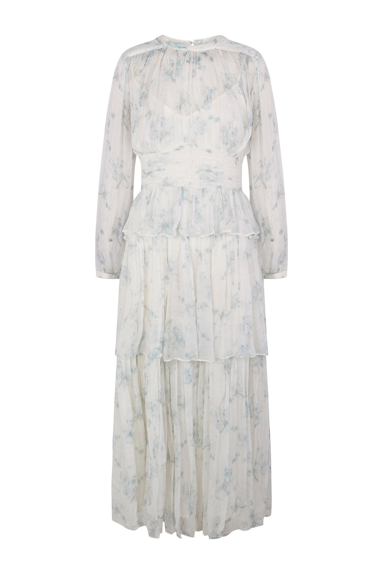 TFP by Tamara Falc&oacute; Vestido com babados Turquesa