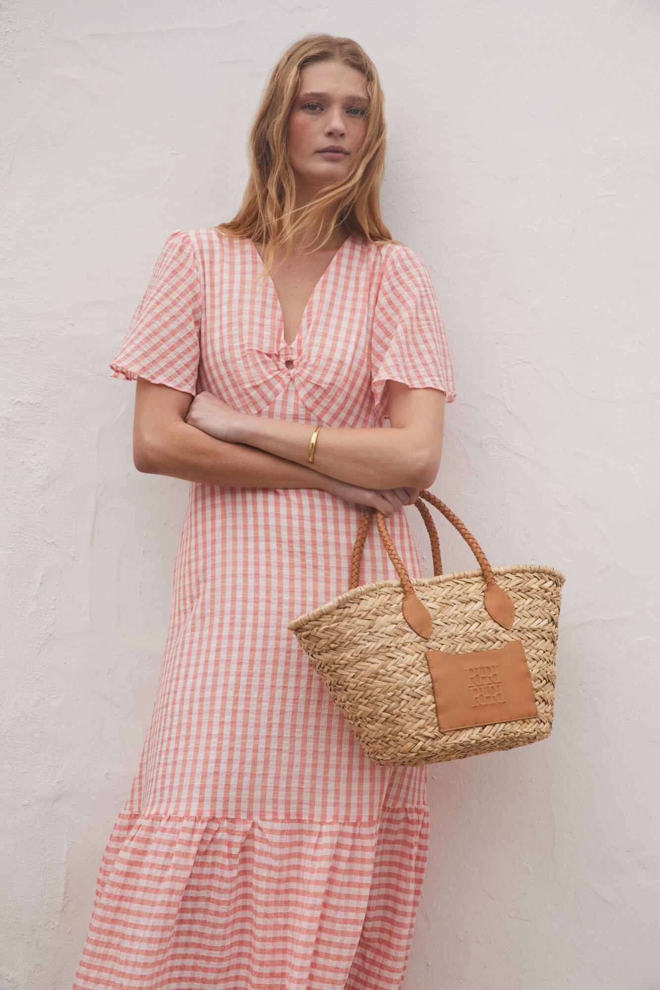 Pedro del Hierro Maxi logo basket bag