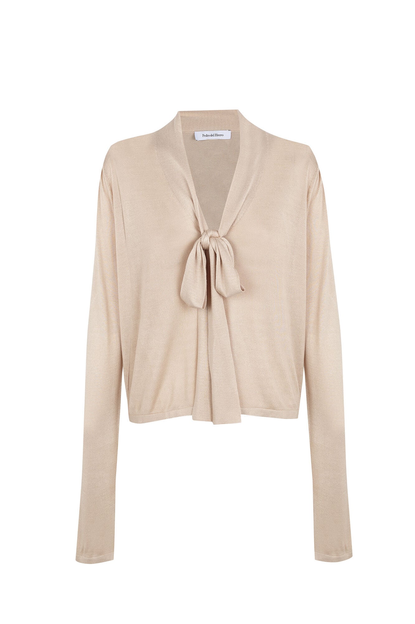 Pedro del Hierro Camisola com la&ccedil;ada manga comprida Beige