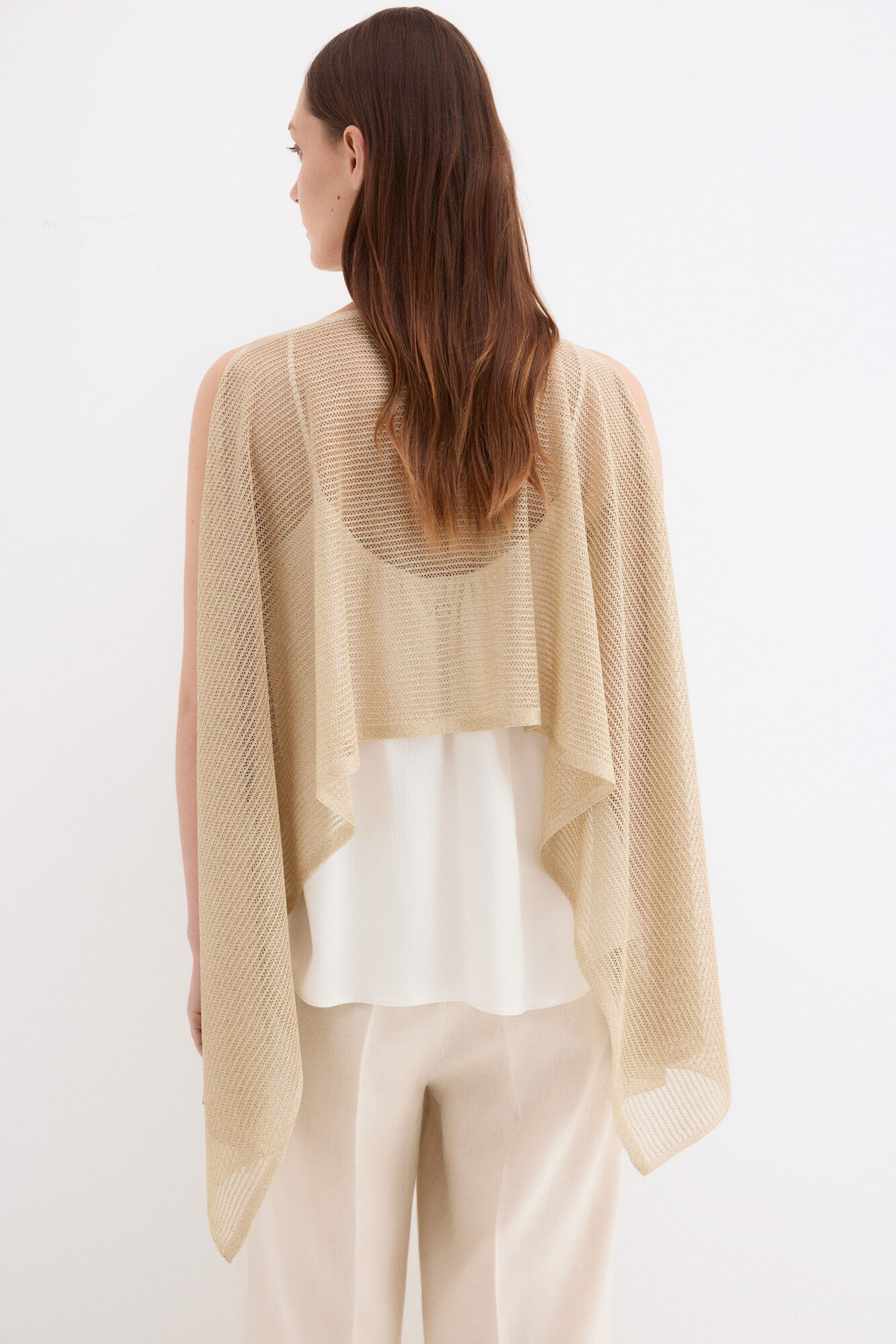 Pedro del Hierro Sequin cape Ecru