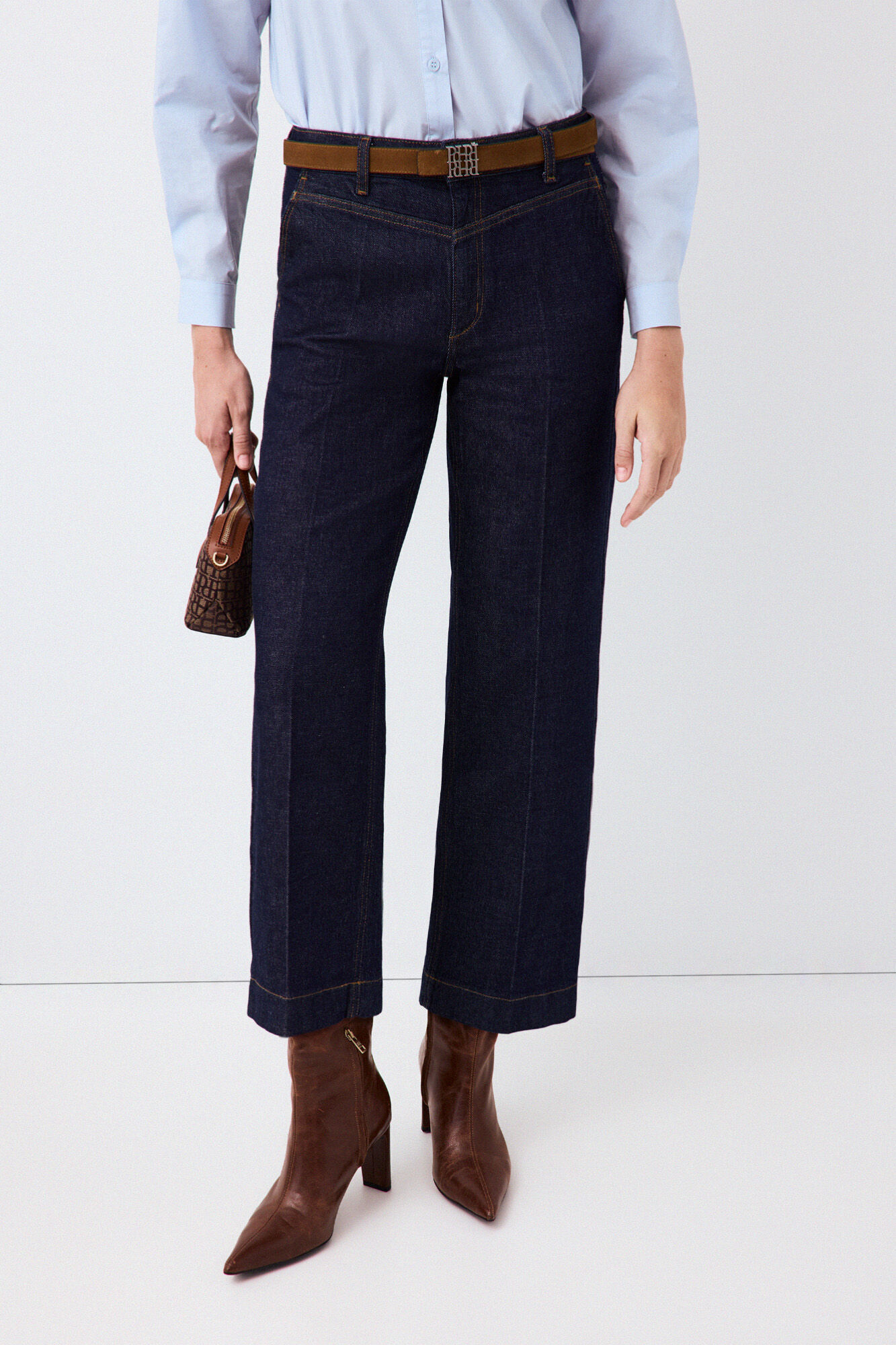 Pedro del Hierro Jeans wide leg capri