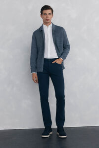 Pedro del Hierro Coloured slim fit 5-pocket trousers.