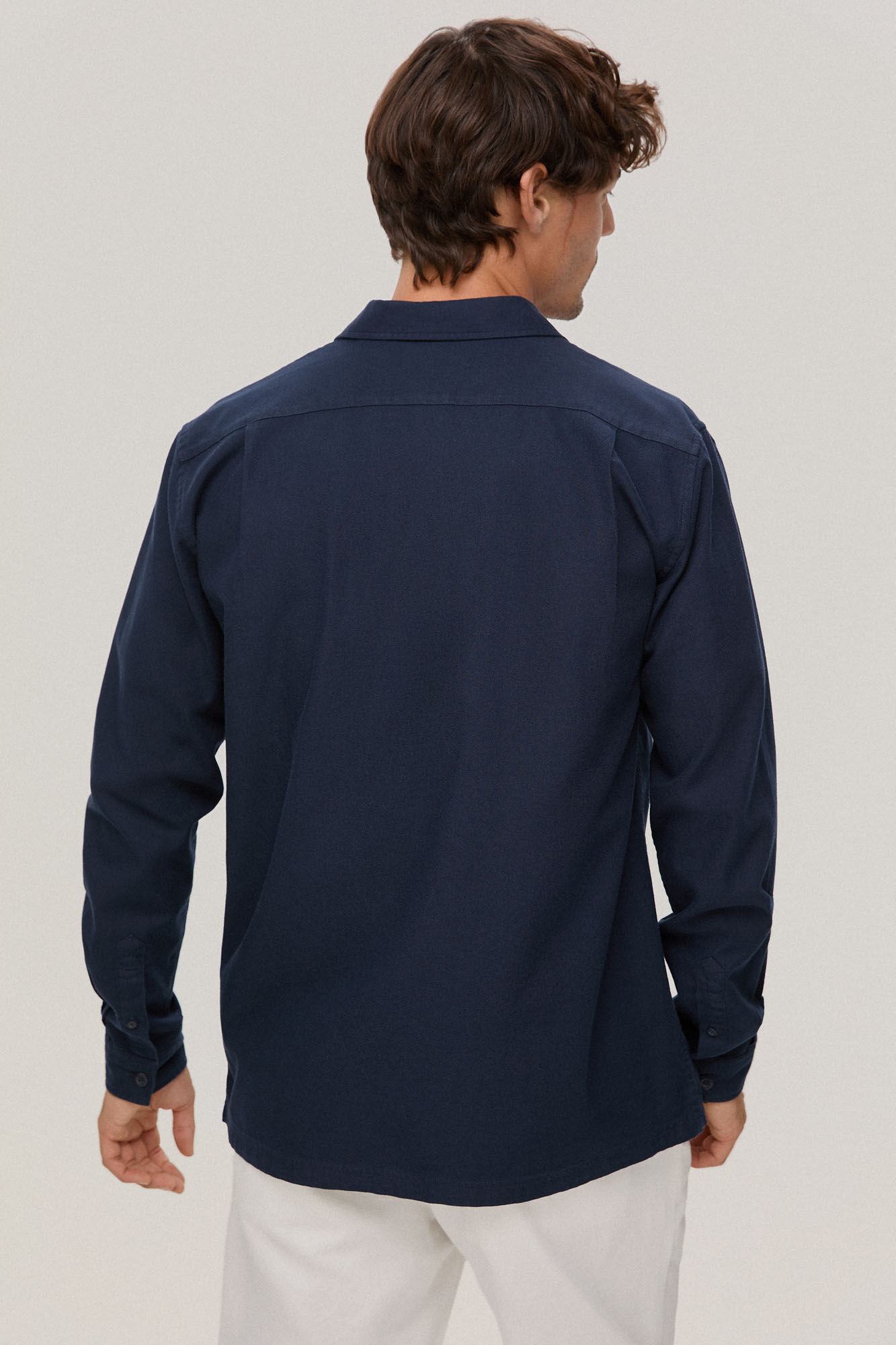 Pedro del Hierro Sobrecamisa lisa casual Azul
