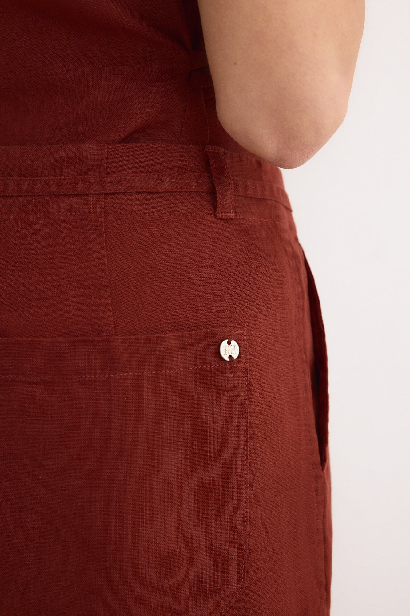 Pedro del Hierro Classic straight trousers Brown