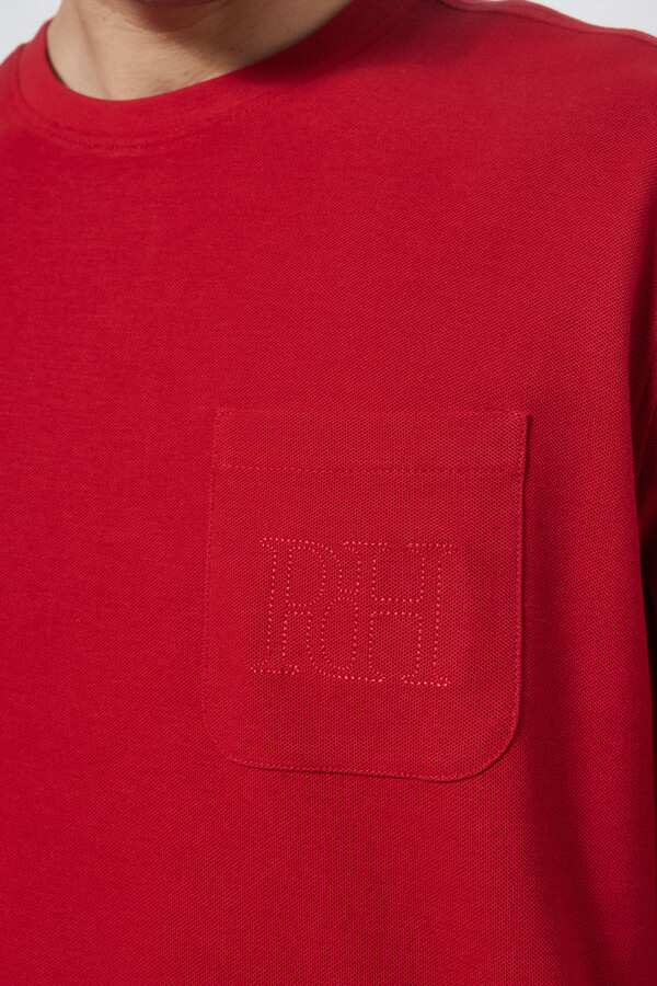 Pedro del Hierro t-shirt piqué com bolso Vermelho