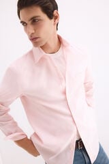Pedro del Hierro Non-iron plain Oxford shirt Pink