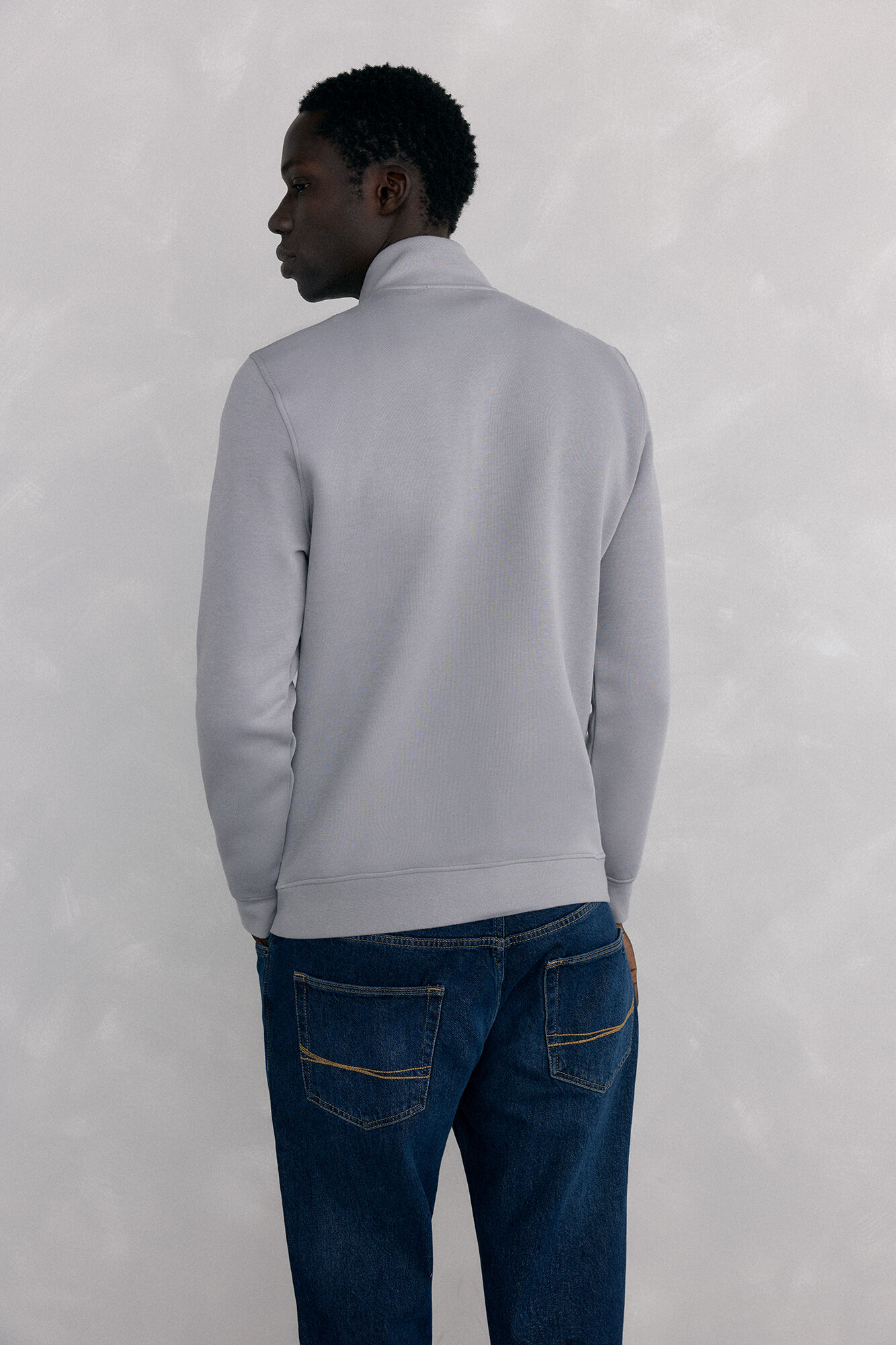 Pedro del Hierro Technical fabric cardigan Grey