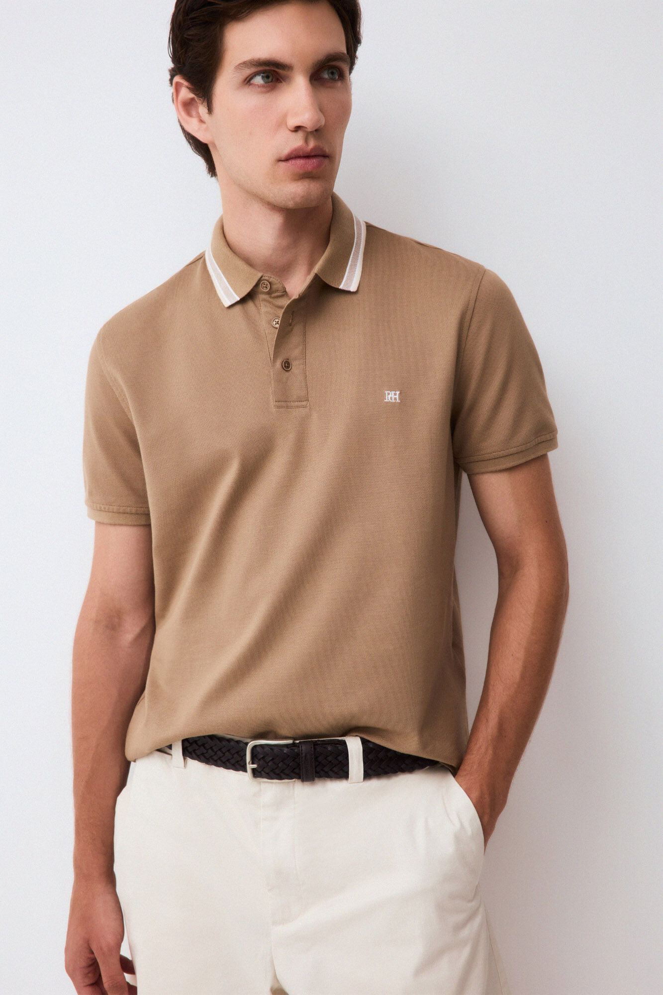 Pedro del Hierro Fancy collared polo shirt