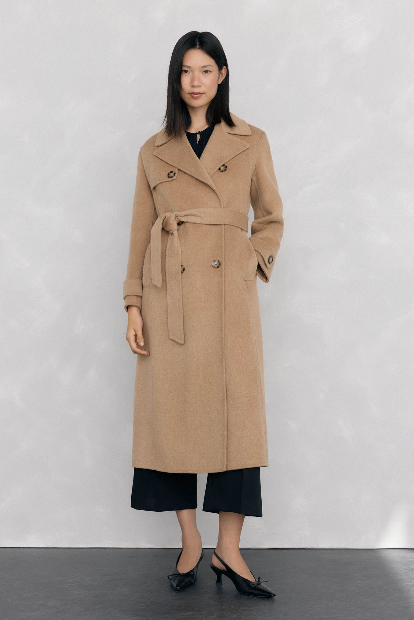 Pedro del Hierro Long double-sided trench coat