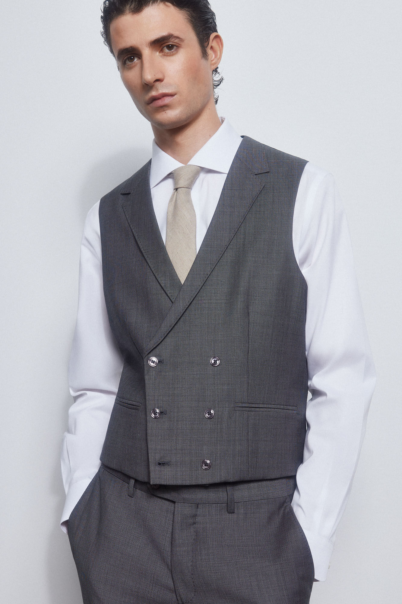 Pedro del Hierro Grey waistcoat Grey