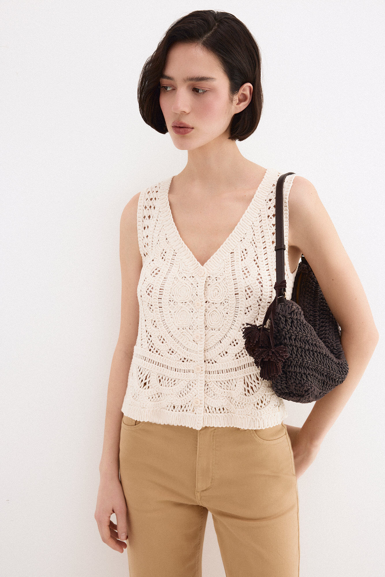 Pedro del Hierro Openwork gilet