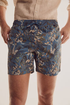 Pedro del Hierro Print swim shorts Blue