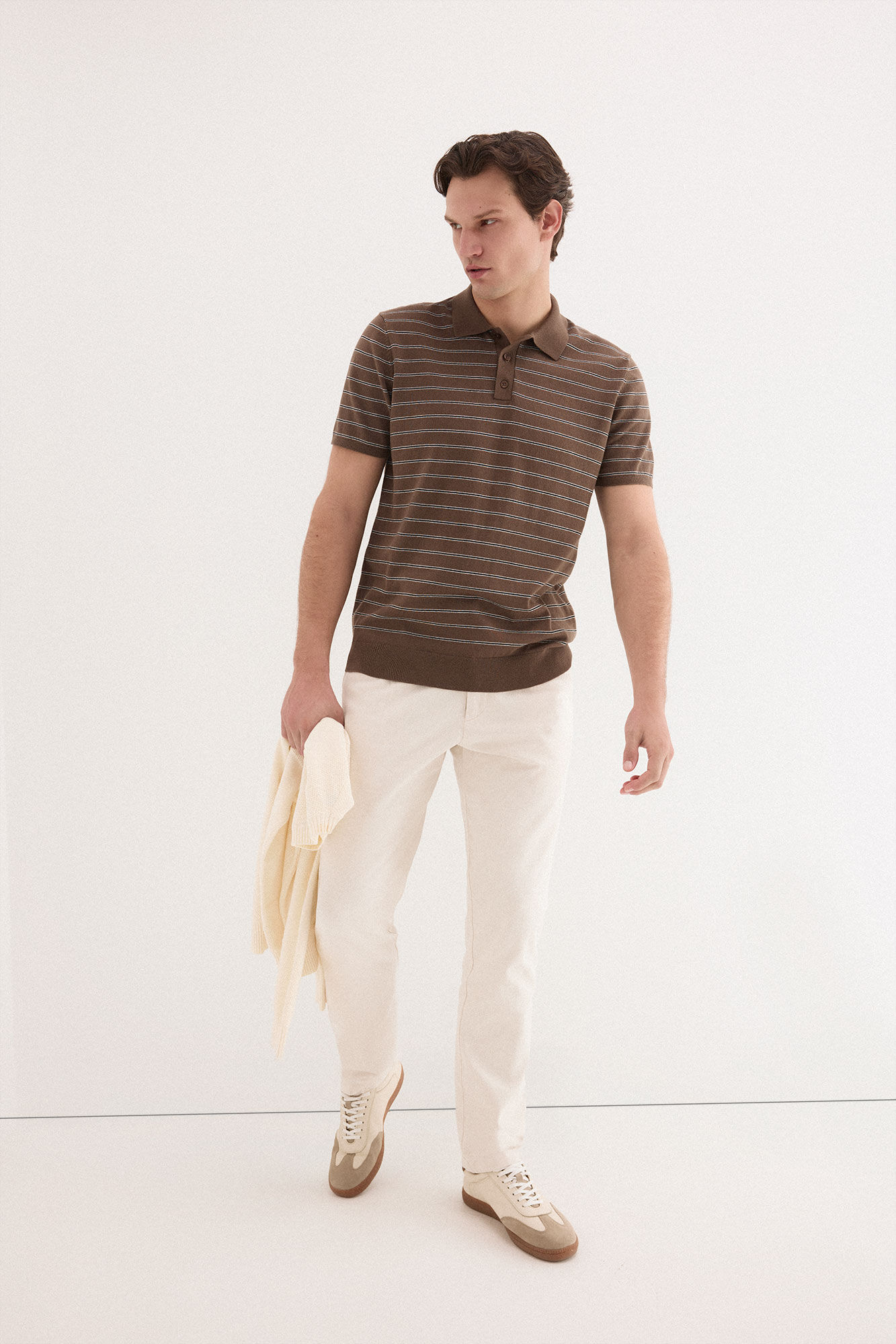 Pedro del Hierro Polo premium de manga curta com estrutura