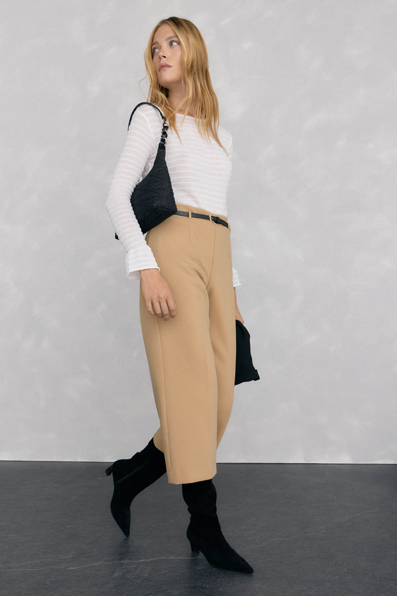 Pedro del Hierro Camiseta estruturada franzida Branco