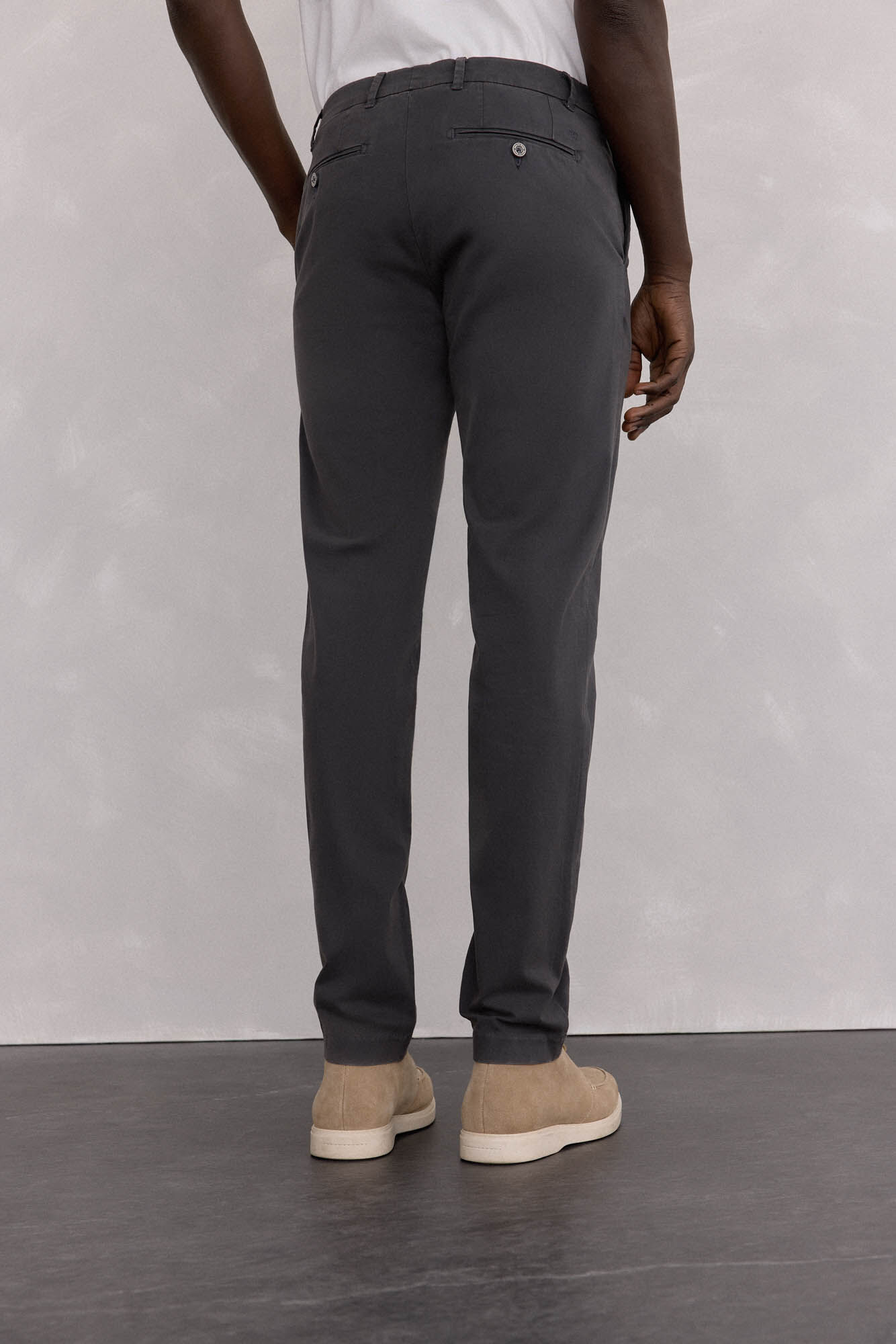 Pedro del Hierro Premium slim fit chinos pants Grey
