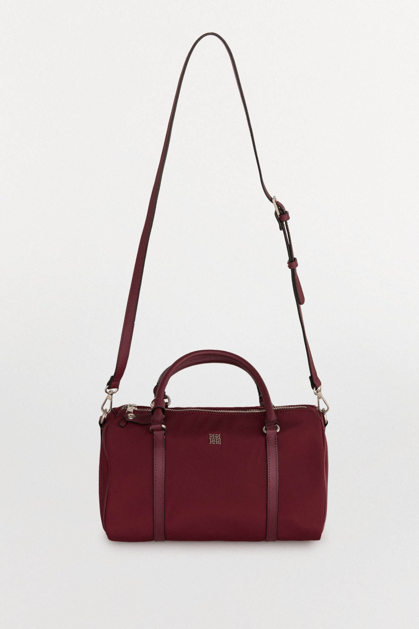Pedro del Hierro Bowling handbag, bag crossbody bag Burgundy
