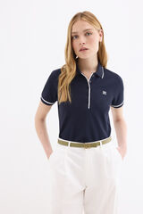 Pedro del Hierro Short sleeve polo shirt Blue