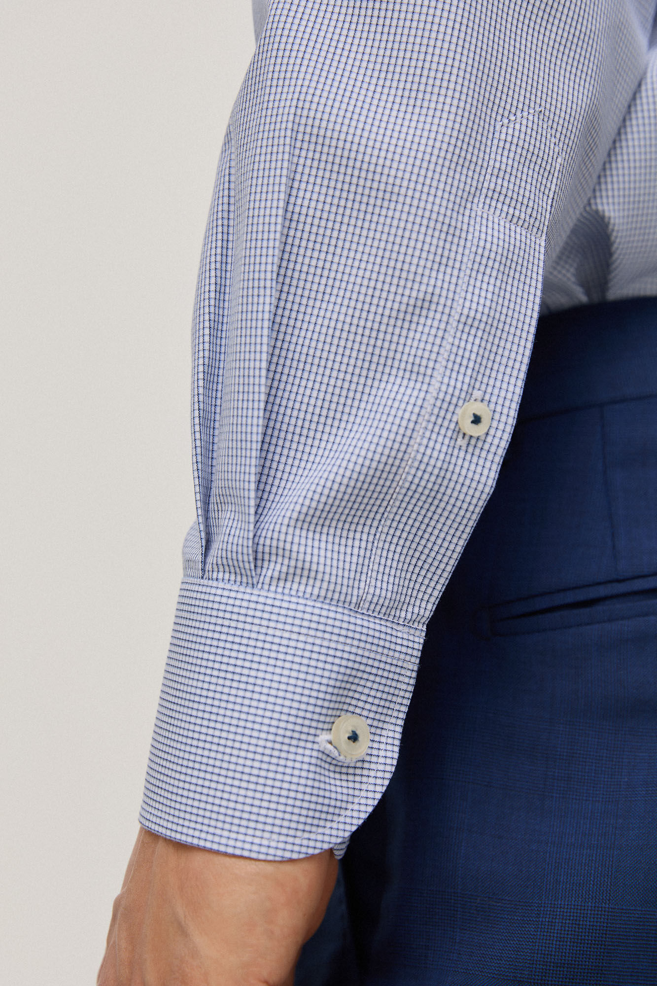 Pedro del Hierro Camisa vestir non iron y antimanchas rayas classic fit Blue