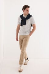 Pedro del Hierro Striped T-shirt Ecru