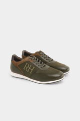 Pedro del Hierro Iconic rubber-soled sneaker Green