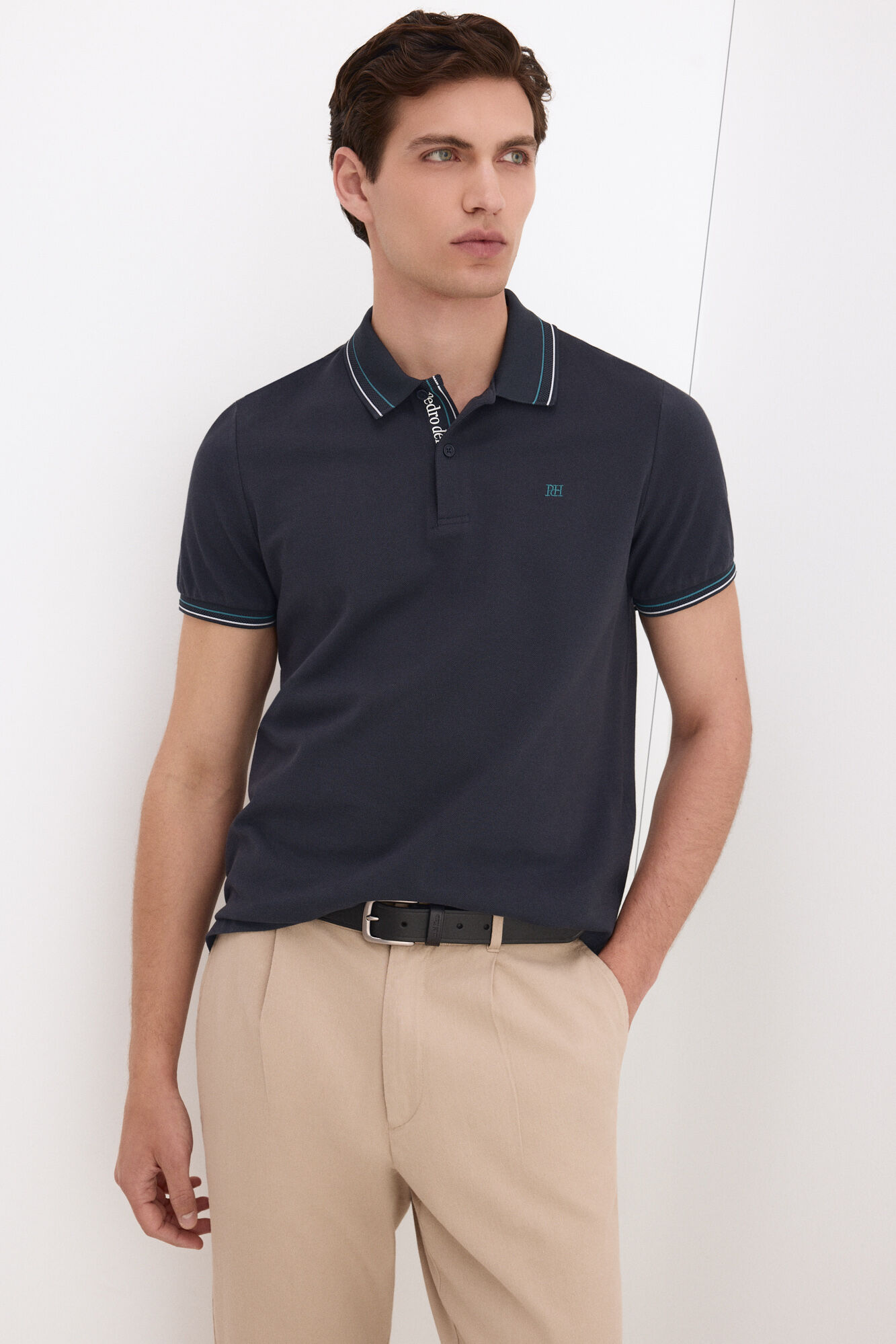 Pedro del Hierro Polo tips jacquard